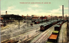 Tracks out of Union Station St. Louis MO Postcard PC196 - £11.98 GBP