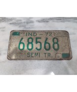 Vintage 1972 Indiana License Plate Semi Trailer #68568 Expired - €5,97 EUR