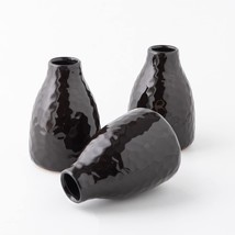 Flower Vase Set Of 3 (Light Black Honeycomb), Decorative Ceramic Vase For Home - £31.10 GBP