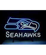 NFL Seattle Seahawks Football Beer Bar Neon Light Sign 16&quot; x 14&quot; - £390.13 GBP