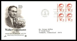 1985 US FDC Cover - Walter Lippmann, Minneapolis, Minnesota H11 - £2.16 GBP