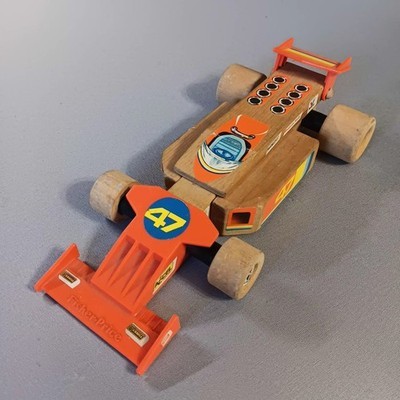 Vintage Fisher Price  Woodsey Racer Car - $12.62