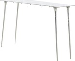 Deco 79 Glam Aluminum Console Table, LARGE SIZE, Silver - $269.99