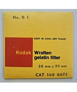 Kodak Wratten 61 Green (50mm-2in) Gelatin Filter NEW OLD STOCK - cat 149... - £19.20 GBP