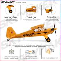 RC Airplane 2.4G 5CH Remote Control Gliding Electric 1406 Brushless Moto... - £79.34 GBP+