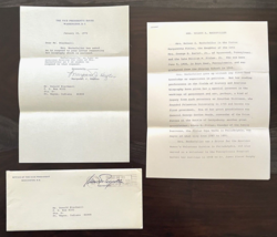 1976 Happy Rockefeller Photocopy Biography Signed Letter Margaret Hughes... - £22.30 GBP