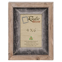 4x6 -2&quot; wide Rustic Barn Wood Signature Photo Frame - £14.15 GBP
