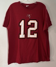 Tampa Bay Buccaneers #12 Brady NFL Team Apparel Shirt Size Large Goat - $388.81 MXN