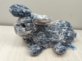 Kids of America Gray white plush bunny rabbit realistic stuffed beans or... - £6.40 GBP