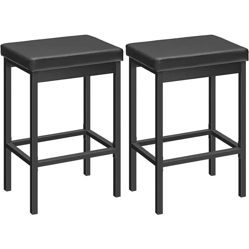 HOOBRO Bar Stools, Set of 2 Bar Chairs, 24.8-Inch Height Stools, Breakfa... - $241.20