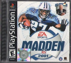 John Madden NFL 2001 Sony PlayStation 1, EA Sports video game NTSC Eddie... - $3.56