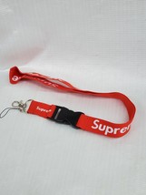 Supreme  Keychain Lanyard Multifunctional  Neck Strap Red Nylon  image 3