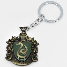 Harry Potter Wizarding World Slytherin House Shield Keychain Key Chain Keyring - £9.46 GBP