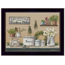 Garden Farmhouse Kitchen Black Framed Print Kitchen Wall Art - $99.49