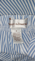 Drapers &amp; Damons womens Small striped pull on pants elastic waist - £9.54 GBP