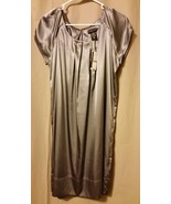 New York &amp; Co - Pleated Neckline Gray Sheath Dress Size 10 - New with Ta... - £15.15 GBP