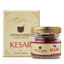 Upakarma Puro Naturale Raffinato A Grado Kashmiri Kesar Saffron Fili 1 G... - $23.46