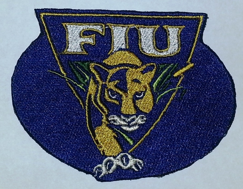 Florida International Golden Panthers(FIU) logo Iron On Patch