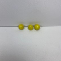 1970 Lakeside  Aggravation Game  Glass Replacement (3) Yellow Marbles Only - $3.96