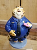 4&quot; CLAWHAUSER Disney ZOOTOPIA Cheetah Police TOY PVC FIGURE Cake Topper ... - £15.10 GBP