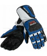 Suzuki GSXR MotoGP Motorbike Racing Leather Gloves. ALL SIZES AVAILABLE - £53.89 GBP
