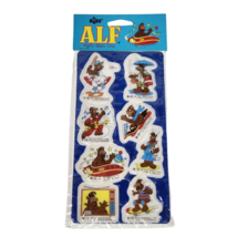 Vintage 1987 Russ Alf Puffy Stick On Stickers New Sealed In Package Nos - £14.13 GBP