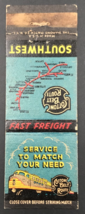 Vintage SSW Cotton Belt Route Southwest Fast Freight Matchbook Cover - $7.69