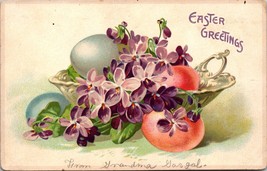 Easter Greetings Vintage Embossed Postcard PC112 - £3.97 GBP