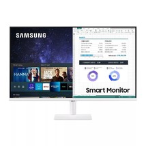 NEW IN BOX Samsung 32&quot; M5 FHD Smart Monitor (Model # LS32AM501NNXZA) WHITE - £197.24 GBP