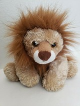 People Pals Lion Plush Stuffed Animal Laying Down Floppy Tan Brown  - £23.45 GBP