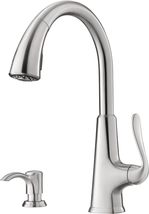 Pfister F-529-7PDS Pasadena 1-Handle Pull-Down Kitchen Faucet w/Soap Dispenser - £82.88 GBP