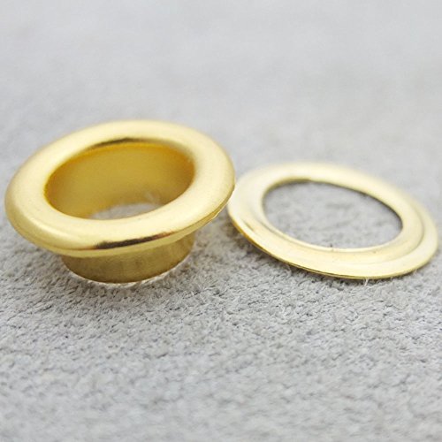 Bluemoona 200 Sets - Grommet Eyelets 8mm 5/16" With Washer Canvas Self Backing F