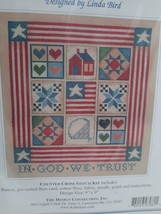 The Design Connection&#39;s Celebrate America Sampler Cross Stitch Kit ~ NIP - £17.56 GBP