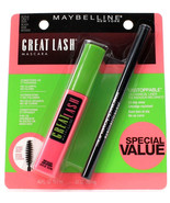 Maybelline New York 501 Very Black Great Lash Mascara Plus Unstoppable L... - $323.48 MXN
