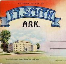 Fort Smith Arkansas Souvenir Folio Colortone 9 Prints Topographic PCBG5G - £23.94 GBP