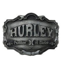 Hurley Pewter Belt Buckle Freedom of Choice Limited Edition Clothing Com... - $34.64