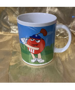 M Ms Yellow Red Sports Cup Coffee Mug Galerie 2003 - $9.31 CAD