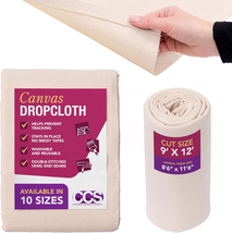 CCS Canvas Drop Cloth for Painting – All Purpose Cotton Duck Cloth Tarp ... - $37.80