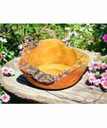 Red Cedar Live Edge Bowl Hand Made From Salvaged Wood By Local PNW Artist - $90.87