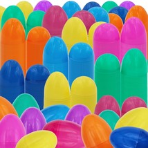 Fillable Easter Eggs with Hinge Bulk Colorful Bright Plastic Easter Eggs Perfect - £16.61 GBP