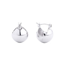 Hoop White Gold Mini Ball Earrings for Women - $672.50 MXN
