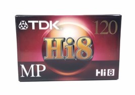 TDK Hi 8 MP Cassettes 120 Camcorder Video Tape - £4.65 GBP