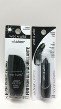 ( Lot of 2 ) Wet n Wild NAIL COLOR &amp; LIPSTICK Black Brand new SEALED - $277.24 MXN