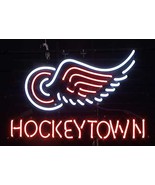 NFL Detroit Red Wings Hockeytown Ice Neon Light Sign 16&quot; x 14&quot; - £390.13 GBP