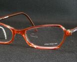 college design by MEITZNER 11 1608 TRANSPARENT RED-ORANGE EYEGLASSES 50-... - $50.79