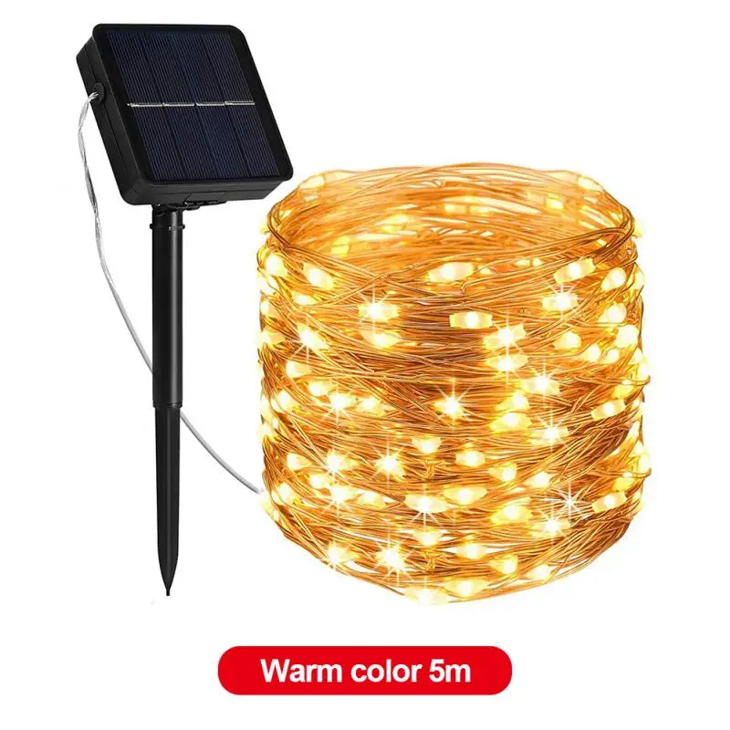 LED Solar String Light 8 Modes Outdoor Waterproof Fairy Gar Lights Christmas Par - £155.35 GBP