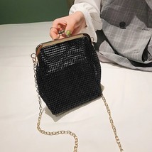 2023  Trend Fashionable Shining Chain Bucket Bag Simple  Inlaid Women&#39;s  Bag Kor - £159.37 GBP