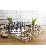 Ebros Olympus At War Greek Olympian Deities Resin Chess Pieces W/Glass B... - $109.39 CAD