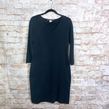 Peruvian Connection Black Cotton Shift Dress Size Medium - £35.20 GBP