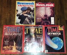 5pc Time &amp; Newsweek Magazine Lot 1981-2000 Commemorative New Century Issues - £19.65 GBP